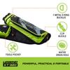 Legend XT320 Archery Quivers - Right Handed Nylon Hip Quivers with 3 Arrow Tube Cases for Target Shooting - Adjustable Waist Belt, T-Slot, Compartments for Accessories, Tools, Release Tab - Green view 4