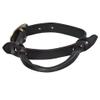 HILASON Horse Saddle Safety Leather Night Latch Adjustable Handle Dark Brown | Horseback Riding Security Equestrian view 1