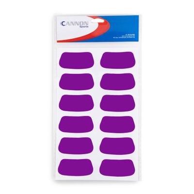 Cannon Sports Under Eye Stickers for Sports (Purple, 6 Pair)