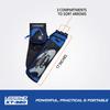 Legend XT320 Archery Quivers - Right Handed Nylon Hip Quivers with 3 Arrow Tube Cases for Target Shooting - Adjustable Waist Belt, T-Slot, Compartments for Accessories, Tools, Release Tab - Blue view 3