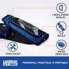 Legend XT320 Archery Quivers - Right Handed Nylon Hip Quivers with 3 Arrow Tube Cases for Target Shooting - Adjustable Waist Belt, T-Slot, Compartments for Accessories, Tools, Release Tab - Blue view 4