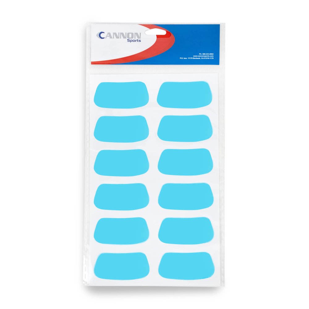 Cannon Sports Under Eye Stickers for Sports (Columbia Blue, 6 Pair)