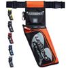 LEGEND XT420 Arrow Quiver - Quiver Arrow Holder, Archery Quiver with 3 Arrow Tube, Durable Nylon Hip Quivers with Multiple Pockets for Archery Accessories, Score Card & Tools - Right Handed, Orange view 1