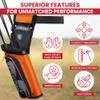 LEGEND XT420 Arrow Quiver - Quiver Arrow Holder, Archery Quiver with 3 Arrow Tube, Durable Nylon Hip Quivers with Multiple Pockets for Archery Accessories, Score Card & Tools - Right Handed, Orange view 3