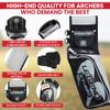 Legend XT420 Arrow Quiver - Quiver Arrow Holder, Archery Quiver with 3 Arrow Tube, Durable Nylon Hip Quivers with Multiple Pockets for Archery Accessories, Score Card & Tools - Right Handed, Grey view 4