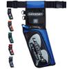 LEGEND XT420 Arrow Quiver - Quiver Arrow Holder, Archery Quiver with 3 Arrow Tube, Durable Nylon Hip Quivers with Multiple Pockets for Archery Accessories, Score Card & Tools - Right Handed, Blue view 1