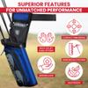 LEGEND XT420 Arrow Quiver - Quiver Arrow Holder, Archery Quiver with 3 Arrow Tube, Durable Nylon Hip Quivers with Multiple Pockets for Archery Accessories, Score Card & Tools - Right Handed, Blue view 3