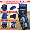 LEGEND XT420 Arrow Quiver - Quiver Arrow Holder, Archery Quiver with 3 Arrow Tube, Durable Nylon Hip Quivers with Multiple Pockets for Archery Accessories, Score Card & Tools - Right Handed, Blue view 4