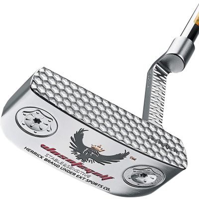 Golf Putter Men's Right Hand Club with Black Red Head Covers Grips CNC Steel Mallet Professional
