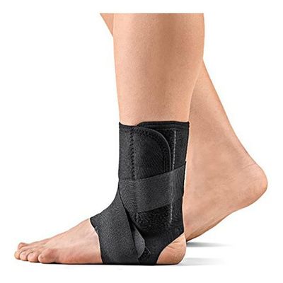 HIDROLIGHT - Ankle Brace - Compression Ankle Support for Sprained Ankle - Foot Brace Stabilizer for Women & Men, Adjustable Braces for Plantar Fasciitis Relief, Injury Recovery - Black, Large