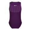 ACSUSS Kids Girls Team Basic Cotton Ballet Leotards Dance Dress Sleeveless Athletic Gymnastics Tank Top Leotard Dark Purple 3-4 view 1