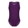 ACSUSS Kids Girls Team Basic Cotton Ballet Leotards Dance Dress Sleeveless Athletic Gymnastics Tank Top Leotard Dark Purple 3-4 view 2