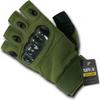 Rapdom Tactical T42-PL-OLV-09 Half Finger Knuckle Glove, 3XL, Olive view 1