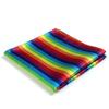 fortunatever Classical Mens Rainbow Pocket Square,12"12" view 1