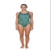 ARENA Women's Water Challenge Back MaxLife One Piece Athletic Training Swimsuit, Green, 22 view 4