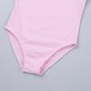 Agoky Kid Girl's Cotton Ruffle Short Sleeve Gymnastics Ballet Dance Leotard Jumpsuit Pink 2-3 view 3