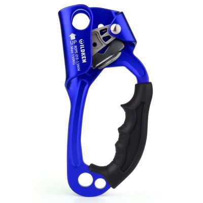 WILDKEN Climbing Hand Ascender Outdoor Mountaineering Tree Arborist Climbing Rappelling Equip Hand Ascender for 8-13MM Rope Left Right Hand Ascender