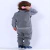 Abolai Baby Boys' 3 Piece Vest Set with Shirt,Vest and Pant (6-12 Months, Grey) view 4