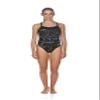 ARENA Women's Water Challenge Back MaxLife One Piece Athletic Training Swimsuit, Black, 22 view 4