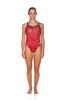 ARENA Women's Water Challenge Back MaxLife One Piece Athletic Training Swimsuit, Red, 22