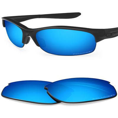BLAZERBUCK Anti-salt Polarized Replacement Lenses for Oakley Commit Square (SQ) OO9086 Sunglass - Ice Blue