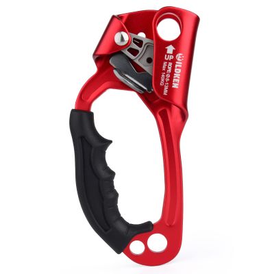 WILDKEN Climbing Hand Ascender Outdoor Mountaineering Tree Arborist Climbing Rappelling Equip Hand Ascender for 8-13MM Rope Left Right Hand Ascender