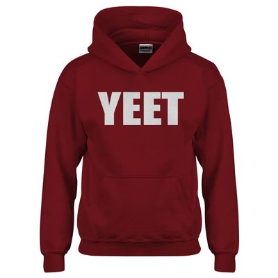 Indica Plateau YEET! Large Red Youth Unisex Hoodie