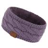 C.C Winter Fuzzy Fleece Lined Thick Knitted Headband Headwrap Earwarmer (HW-20) (Violet) view 1