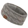 C.C Winter Fuzzy Fleece Lined Thick Knitted Headband Headwrap Earwarmer (HW-33) (Natural Grey-Confetti) view 1