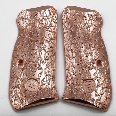 CZ 75 Compact Grips Scroll CZ 75 Rose Gold Plated CZ