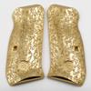 CZ 75 Compact Grips Scroll CZ 75 Compact Grips Gold Plated CZ Grip Screws view 1