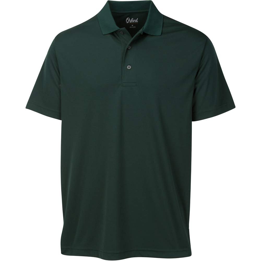 OXFORD AMERICA Burke 100% Polyester Solid Polo Hunter, Large