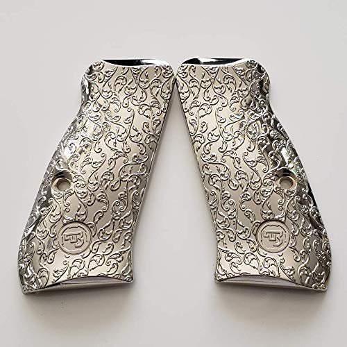 CZ 75 Compact Grips Scroll CZ 75 Compact Grips Nickel CZ Grip Screws