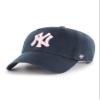 47 MLB New York Yankees Womens Brand Clean Up Cap (Navy Pink, One Size) view 1