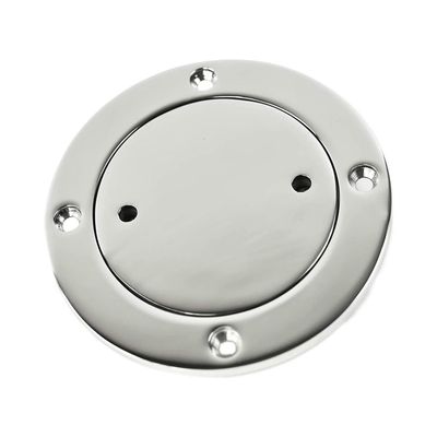 MARINE CITY 3-Inch Inspection Deck Plate with Rubber O-Ring, 316 Stainless Steel  Durable, Watertight, and Easy Installation for Boats & Yachts