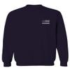 Firefighter Seal Support American Flag Thin Red Line Rescue USA Men's Crewneck Sweatshirt (Navy Large) view 2