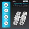 MARINE CITY 304 Grade Stainless Steel Strong and Durable Heavy Duty Corrosion Resistant Door Hinges for Boats, Yachts, Doors, Motor Boxes, RVs (1-1/2  3") view 3