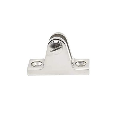 MARINE CITY Bimini Top Deck Hinges with Removable Pin, 316-Grade Stainless Steel, Boat Bimini High Fitting Hardware Side Mount, Corrosion-Resistant, for Marines, Boats, Yachts (Pack of 1)