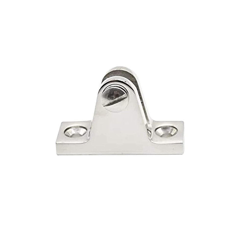 MARINE CITY Bimini Top Deck Hinges with Removable Pin, 316-Grade Stainless Steel, Boat Bimini High Fitting Hardware Side Mount, Corrosion-Resistant, for Marines, Boats, Yachts (Pack of 1)