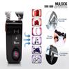 NUNET Bluetooth Bike Lock, NULOCK Anti-Theft Waterproof 71in Steel Cable, Keyless APP Controlled, 110db Alarm, for Bicycle, Scooter, Motorcycle, Gray view 2