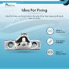 MARINE CITY Bimini Top Deck Hinges with Removable Pin, 316-Grade Stainless Steel, Boat Bimini High Fitting Hardware Side Mount, Corrosion-Resistant, for Marines, Boats, Yachts (4 Pack) view 4