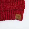 C.C Exclusives Cable Knit Beanie - Thick, Soft & Warm Chunky Beanie Hats (Burgundy) view 3