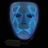 Windy City Novelties LED Light-Up Blue Purge Mask  Glow in the Dark Halloween Costume Party Accessory for Adults view 2