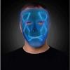 Windy City Novelties LED Light-Up Blue Purge Mask  Glow in the Dark Halloween Costume Party Accessory for Adults view 3