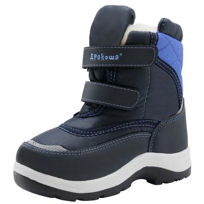 Apakowa New Kid's Boys Winter Snow Boots (Toddler/Little Kid) (11.5 M US Little Kid, Blue2)