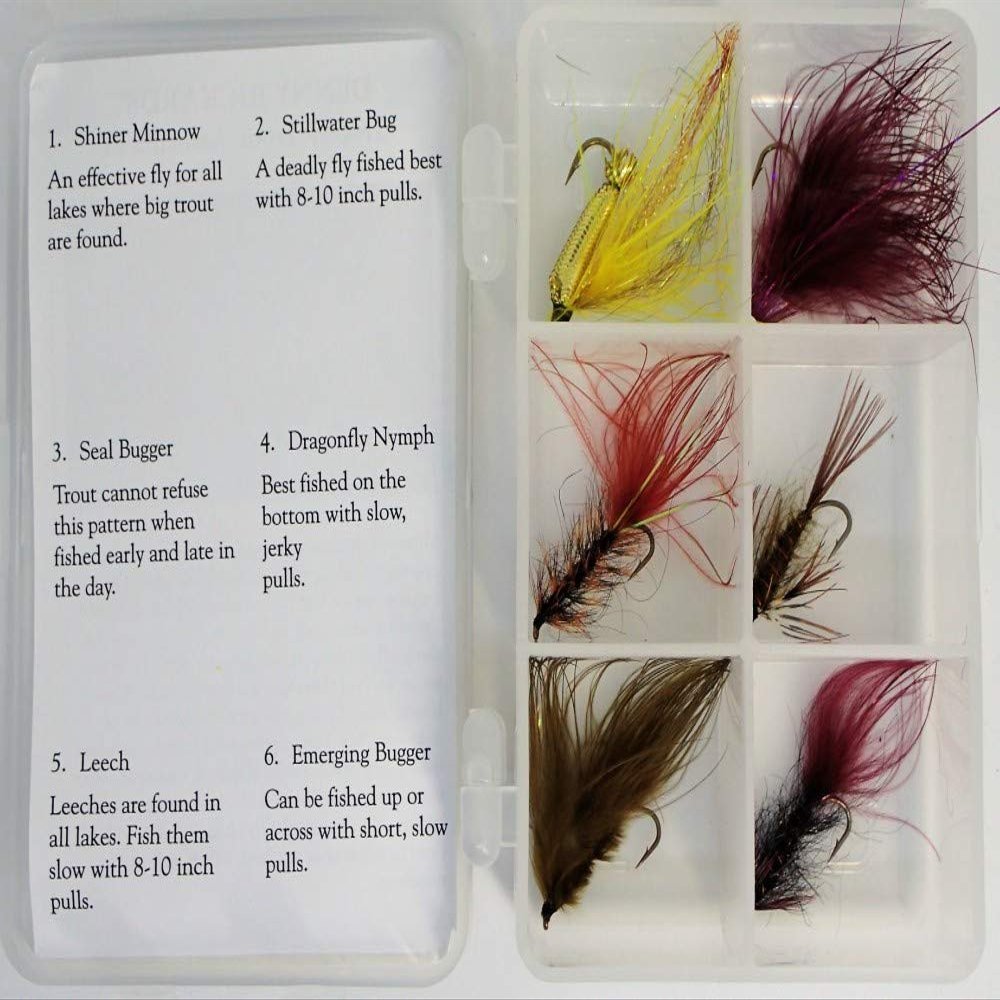 Crystal Creek Anglers Denny RICKARDS Trophy Trout 6 Fly Assortment