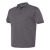 Hanes Adult 50/50 EcoSmart Jersey Knit Polo S Charcoal Heather view 2