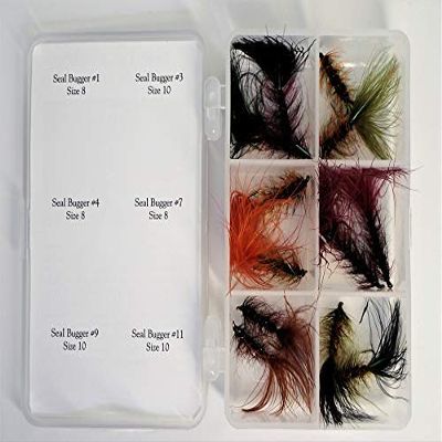 Crystal Creek Anglers Denny Rickards 12 Fly Assortment for Trophy Trout - (1 Pack) (Seal Bugger)