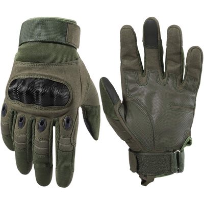 WTACTFUL Touchscreen Motorcycle Tactical Gloves for Men for Airsoft Paintball Cycling Motorbike MTB Bike ATV Hunting Hiking Riding Work Outdoor Sport Work Gloves Green Small
