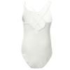 Agoky Girl's Basic Crisscross Back Gymnastic Dance Clothing Cotton Cami Ballet Performance Dancewear Sports Leotard Unitard White 8-10 Years view 3